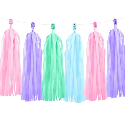 Guirnalda de borlas de colores 2m