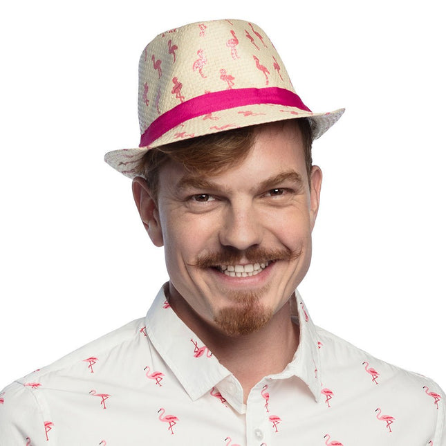 Flamingo Hoed Glitter van Boland koop je bij Partywinkel