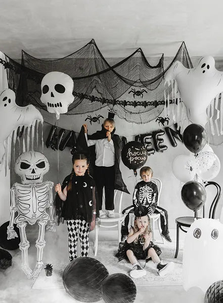 Foil Balloon Skeleton XXL, 46x129 cm, mix van Partydeco koop je bij Partywinkel
