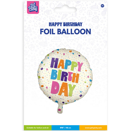 Globo de aluminio - Feliz cumpleaños