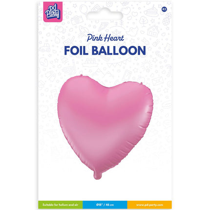 Globo de foil - Rosa corazón