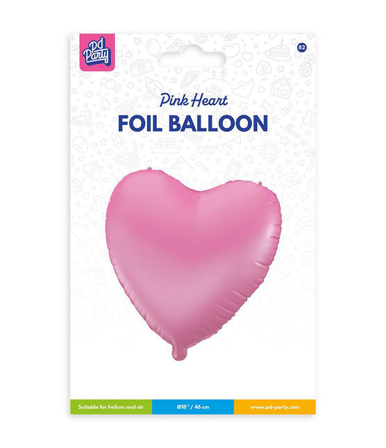 Globo de foil - Rosa corazón
