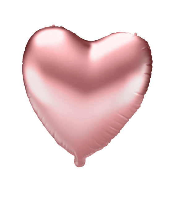 Globo de aluminio - Corazón oro rosa
