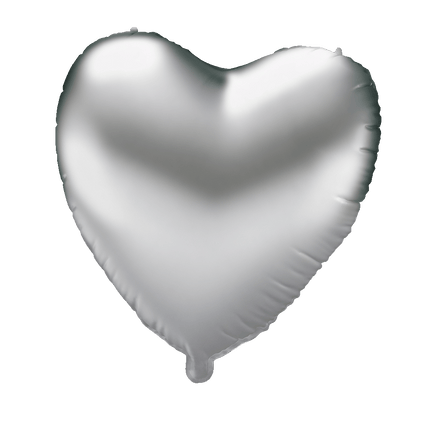 Globo de aluminio - Corazón plateado