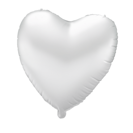 Globo de foil - Corazón blanco