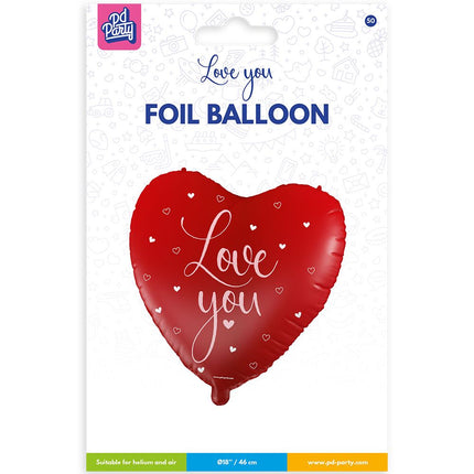 Globo de Helio Love you 46cm