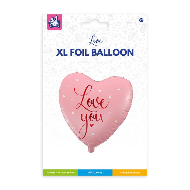 Globo de aluminio - Love you XL