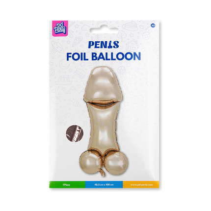 Globo de helio con forma de pene de 1 m