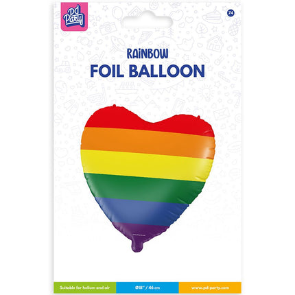 Globo de aluminio - Arco iris