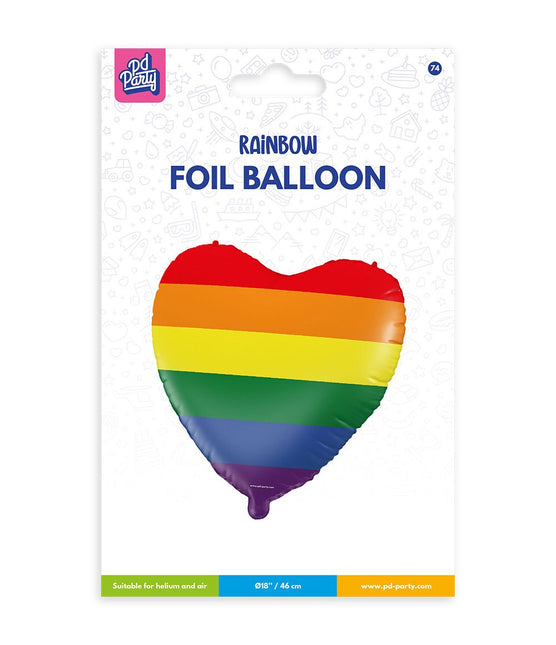 Globo de aluminio - Arco iris