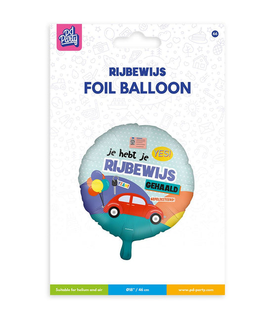 Globo de aluminio - Permiso de conducir