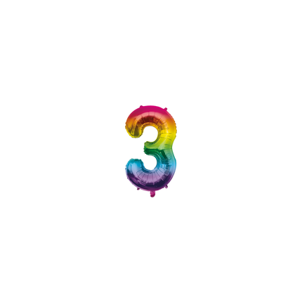 Globo 40 cm- nº 3 Arco Iris