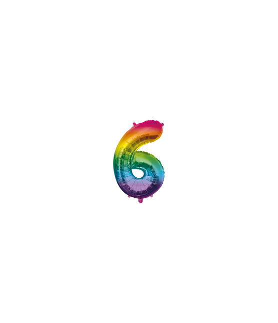 Globo 40 cm - 6 Arco Iris