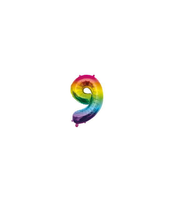 Globo 40cm 9 Arco Iris