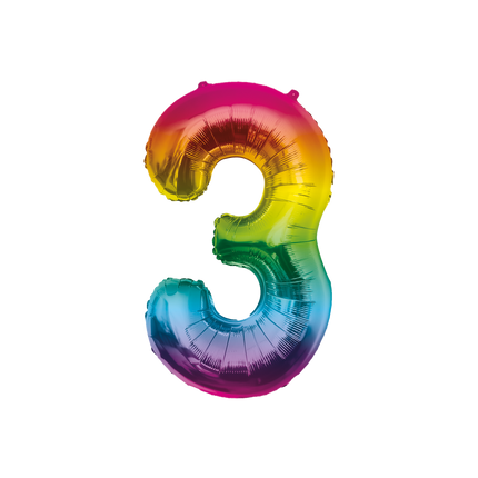 Globo 86cm 3 Arco Iris