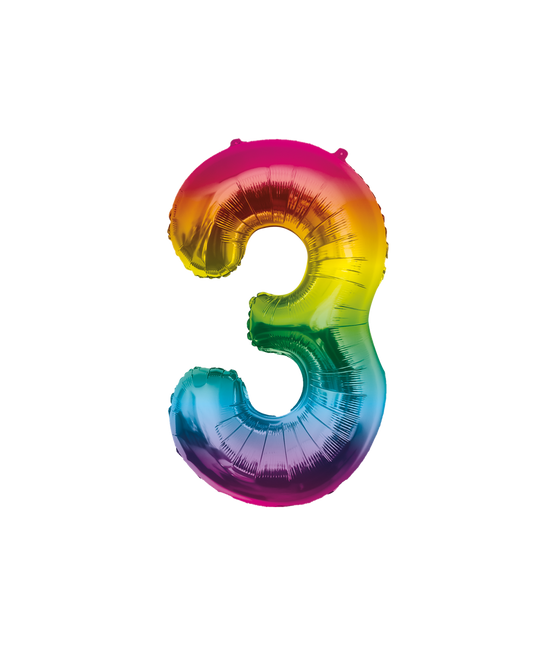 Globo 86cm 3 Arco Iris