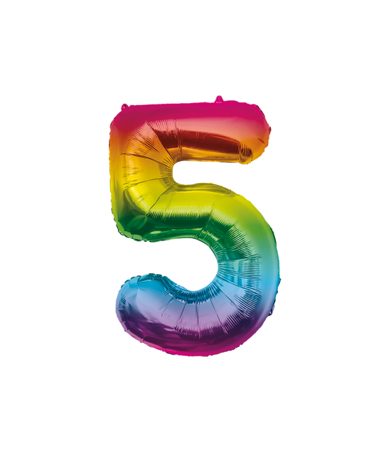 Globo 86cm 5 Arco Iris