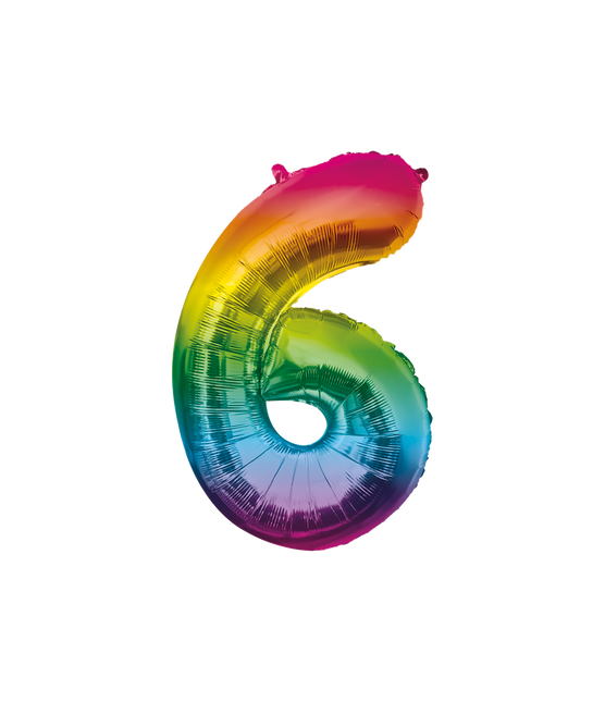 Globo 86cm 6 Arco Iris