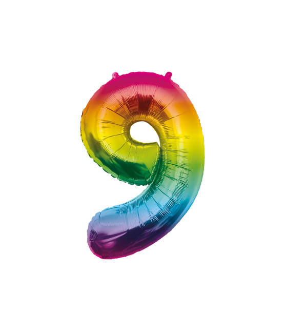 Globo 86cm 9 Arco Iris