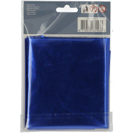 Folie Ballon Cijfer 3 Blauw Metallic XL 86cm leeg van Folat koop je bij Partywinkel