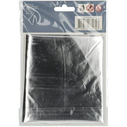 Folie Ballon Cijfer 4 Zilver Metallic XL 86cm leeg van Folat koop je bij Partywinkel