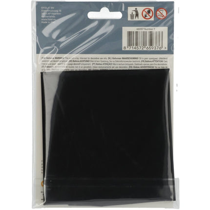 Folie Ballon Cijfer 7 Mat Zwart XL 86cm leeg van Folat koop je bij Partywinkel