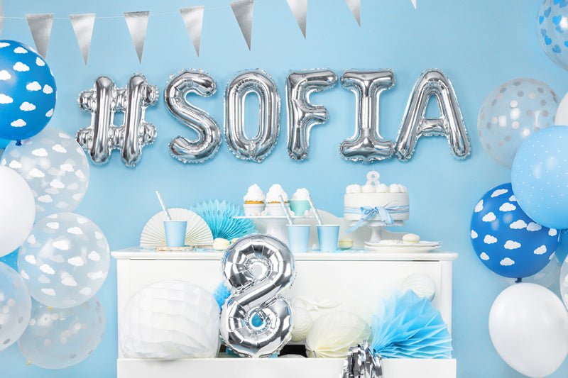 Folie Ballon Letter A Zilver Leeg 35cm van Partydeco koop je bij Partywinkel