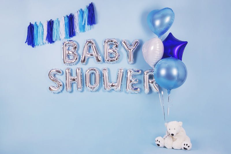 Folie Ballon Letter B Zilver Leeg 35cm van Partydeco koop je bij Partywinkel