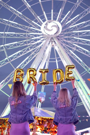 Folie Ballon Letter E Goud Leeg 35cm van Partydeco koop je bij Partywinkel