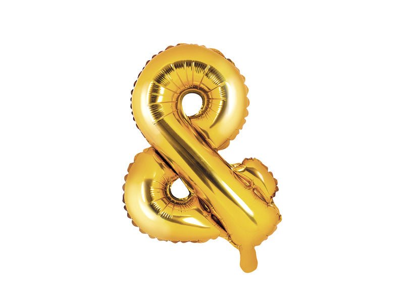 Folie Ballon Letter & Goud Leeg 35cm van Partydeco koop je bij Partywinkel