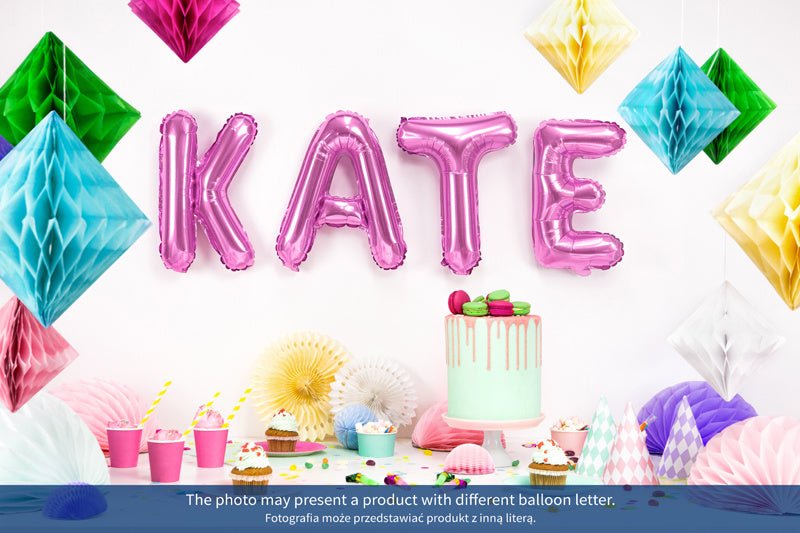 Folie Ballon Letter Q Roze Leeg 35cm van Partydeco koop je bij Partywinkel