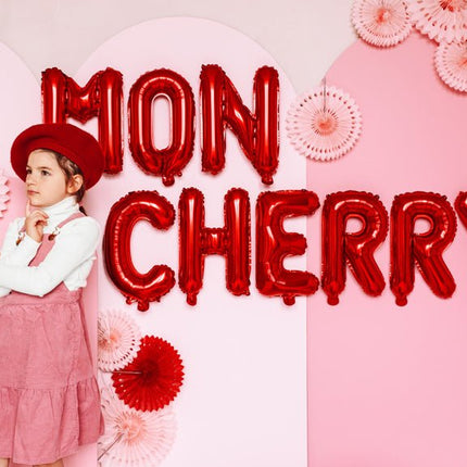Folie Ballon Letter S Rood Leeg 35cm van Partydeco koop je bij Partywinkel