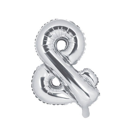 Folie Ballon Letter & Zilver Leeg 35cm van Partydeco koop je bij Partywinkel