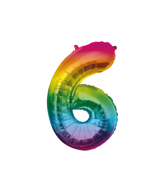 Folie Balloon 86cm 6 Regenboog van Paper Dreams koop je bij Partywinkel