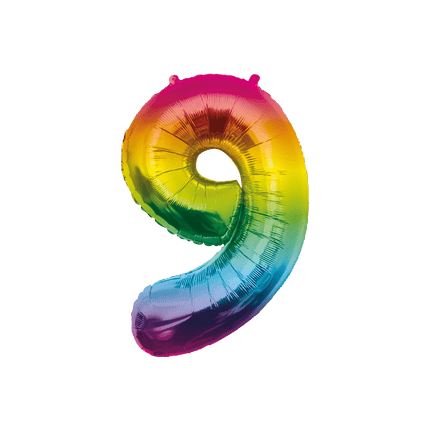 Folie Balloon 86cm 9 Regenboog van Paper Dreams koop je bij Partywinkel
