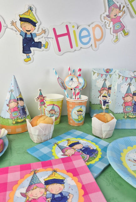 Folieballon Fien & Teun 45cm Leeg van Haza Witbaard koop je bij Partywinkel