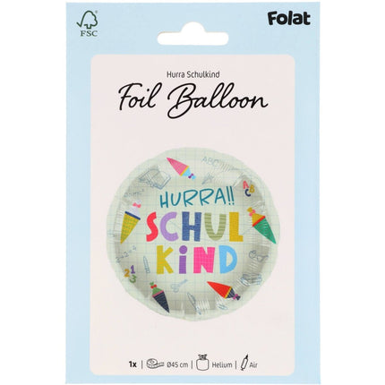 Folieballon Schulanfang - Leeg - 45cm van Folat koop je bij Partywinkel