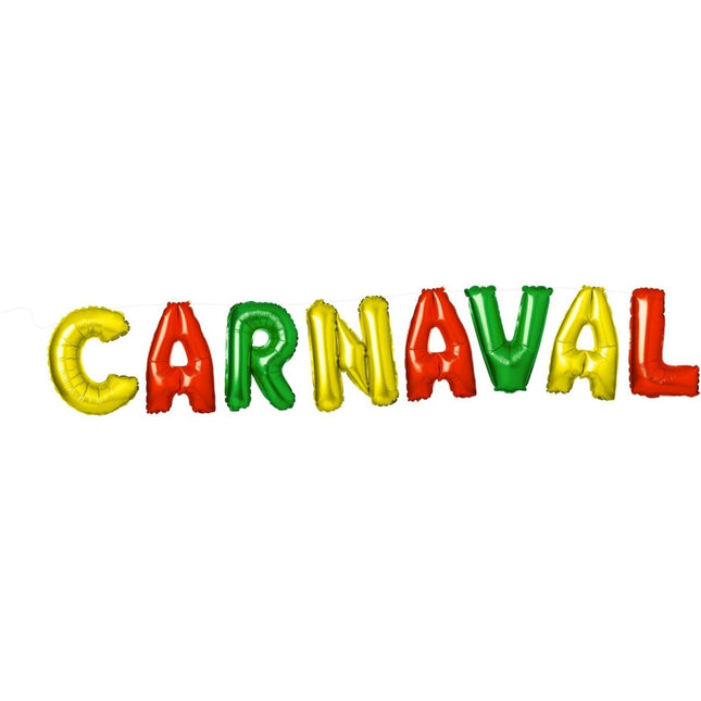 Folieballonnen 'Carnaval' Meerkleurig 36cm - 8 stuks van Folat koop je bij Partywinkel