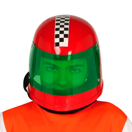 Formule 1 Helm Kind Rood van Fiestas Guirca koop je bij Partywinkel