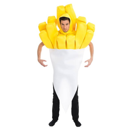 Disfraz de patata frita para adultos, talla única