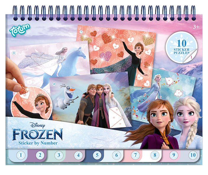 Frozen Knutsel Boek Nummer Stickeren - Partywinkel - 8714274681576