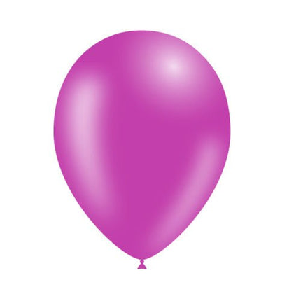 Fuchsia Ballonnen 25cm 50st - Partywinkel - 8436540862945