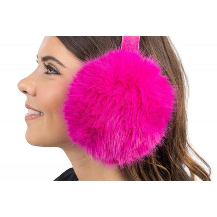 Fuchsia oorwarmers van CHAKS koop je bij Partywinkel