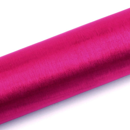 Fuchsia Organza Stof 16cm 9m van Partydeco koop je bij Partywinkel