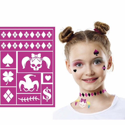 Fuchsia Schmink Stencil 14x20cm van Fiestas Guirca koop je bij Partywinkel