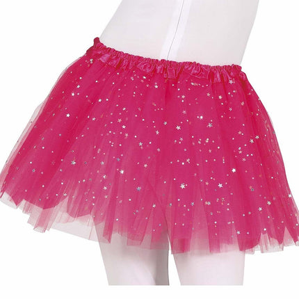 Fuchsia Tutu Sterren 30cm van Fiestas Guirca koop je bij Partywinkel