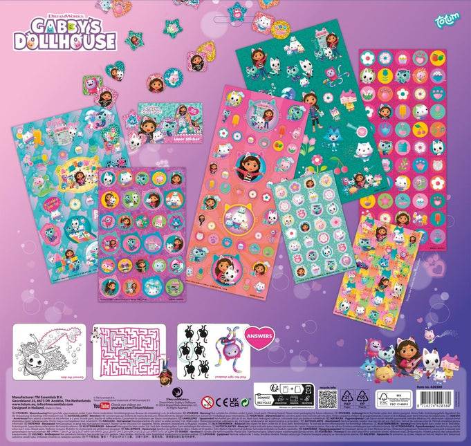 Gabby'S Dollhouse Stickers 7st - Partywinkel - 8714274420380