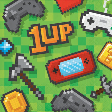 Gaming Party Servetten 2 - Laags 25cm 16st van Creative Converting koop je bij Partywinkel