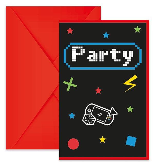 Gaming Party Uitnodigingen van Procos koop je bij Partywinkel