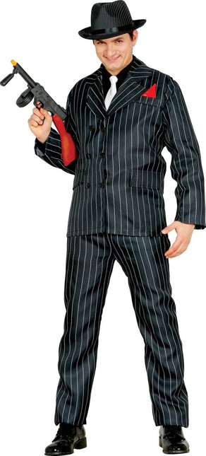Gangster Kostuum Donkerblauw Heren - Partywinkel - 8434077846551